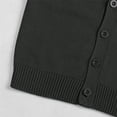 thumbnail image 5 of UACY Toddler Button Down V Neck Cardigan Plain Long Sleeve Knit Open Front Sweater Baby Boys Fall Breathable Coats Clothes, 5 of 9