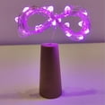 thumbnail image 2 of Botella de vino Corcho Luz LED Cobre Hada Cadena Luz 20LED - Violeta - 2m 20LED - Púrpura - 2m shamjiam Botellas de vino Luces de corcho, 2 of 6