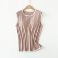 thumbnail image 2 of fatyb Tank Tops for Women with Built in Bra Sleeveless Comfy Padded Shirts Womens Crew Neck Casual Blouses, 2 of 7