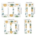 thumbnail image 2 of Yayeee Rocker Switch Wall Plate 1-Gang 4.6"x2.9" Home Decorative Outlet Cover, Pineapple, 2 of 6