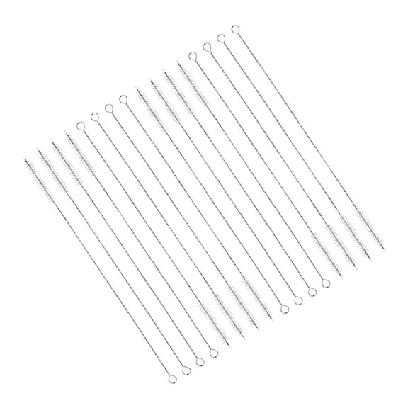PBPBOX 16Pcs Flexible Straw Brush for Drinking Straw and Water Bottle Cleaning with Hanging Hole