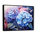 thumbnail image 2 of Designart "Purple Hydrangea Blooms II" Hydrangea Floater Framed Wall Art Prints, 2 of 5