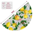 thumbnail image 3 of Picia Lemon Seamless Pattern Oil Painting Effect Print Christmas Tree Skirt , Christmas Tree Skirt Ornaments for Merry Christmas Holiday Party Decorations Indoor Outdoor-48", 3 of 7
