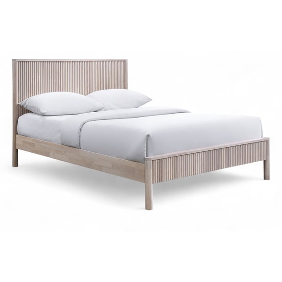 Meridian Furniture Kivo Natural Solid Wood Queen Bed