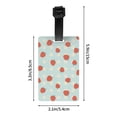 thumbnail image 4 of PAYOHTO Luggage Tags for Suitcases Red Strawberries On Light Blue Floral PVC Lable for Travel Bag, 4 of 7
