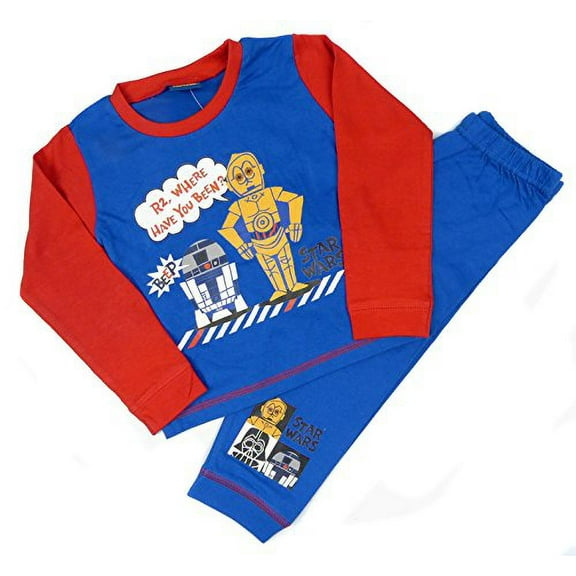 Star Wars Boy's Size C3-PO and R2-D2 Pajama Set, Size 3-4 Years