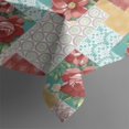 thumbnail image 6 of Pioneer Flower Floral Print Pattern Rectangle Tablecloth 60"x102",Waterproof Polyester Rectangle Table Cloth, Wipeable Spillproof Polyester Tablecloth for Dining, Camping, Indoor and Outdoor, 6 of 6