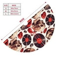 thumbnail image 2 of KLL 36" Christmas Tree Skirt record lips Skull Xmas Tree Skirts Mat for New Year Xmas Holiday Party Indoor Outdoor Home Decoration, 2 of 5