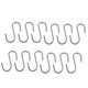 thumbnail image 1 of 10 Pcs Heavy Duty Zinc Plating S Shaped Hooks Kitchen Spoon Pan Pot Utensils Hangers Clasp Over The Door Closet Clothes Rack Tool, 1 of 3