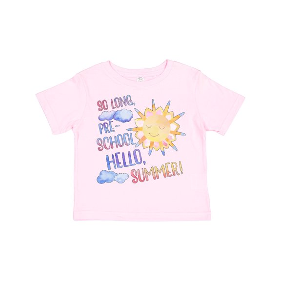 Inktastic So Long, Pre-school Hello, Summer Last Day of School Boys or Girls Toddler T-Shirt