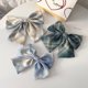 thumbnail image 1 of JK Girls Big Bowknot Clip de pelo de red japonés y coreano Clip de resorte de rejilla roja Clip de sombrero de red roja Clip superior Clip de cola de caballo (3 piezas) Rojo Verde, 1 of 5