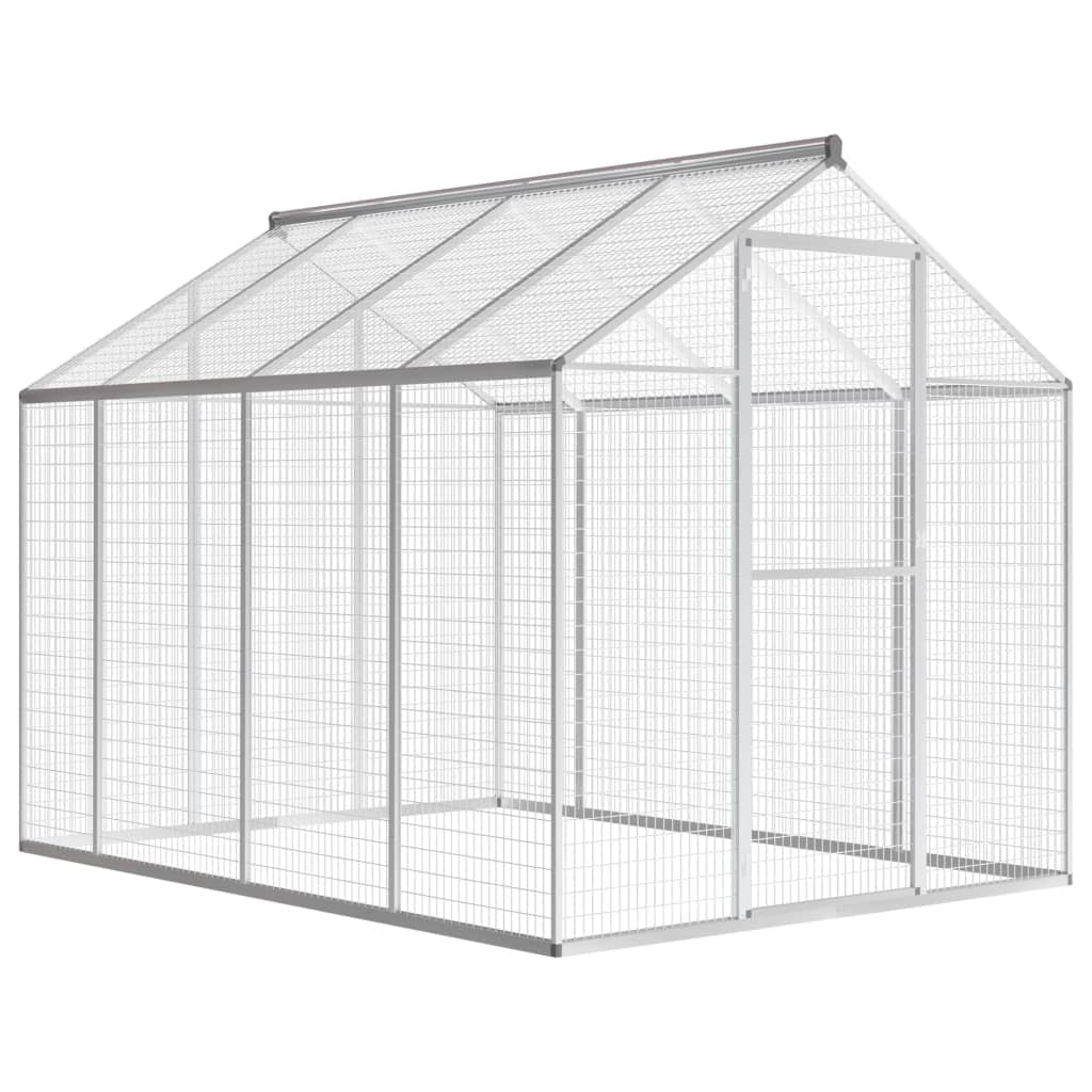 vidaXL Outdoor Aviary Walkin Aviary with Hinged Door Large Bird Cage