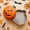 A, variant on Halloween Metal Pumpkin Storage Box, Halloween Decoration Indoor Candy Tin Box Food Candy Snack Trays for Fall Party Supplies