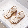 thumbnail image 4 of Willtoo Girls Closed-Toe Sandals Summer Bow Dress Shoes for Toddler/Little Kid, 4 of 7