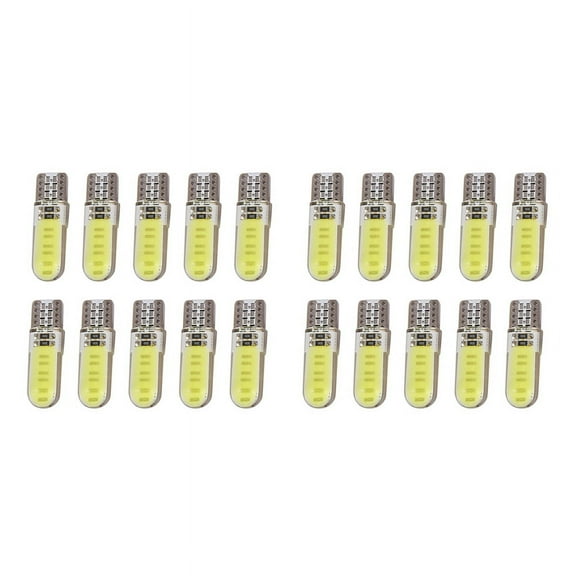 20Pcs T10 W5W COB LED Car Auto Interior Wedge Side Parking Bulb Dome Light Lamp