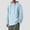 Sky Blue # Mens Shirts, variant on Winter Sweatshirts for Men Outdoor Button up Pullover Hoodie Hooded Travel Linen Plain Mens Tops Casual