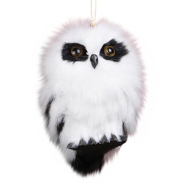 HWRETIE Decoración Colgante De Búho De Imitación Para Árbol De Navidad-Ideas De Regalo Únicas