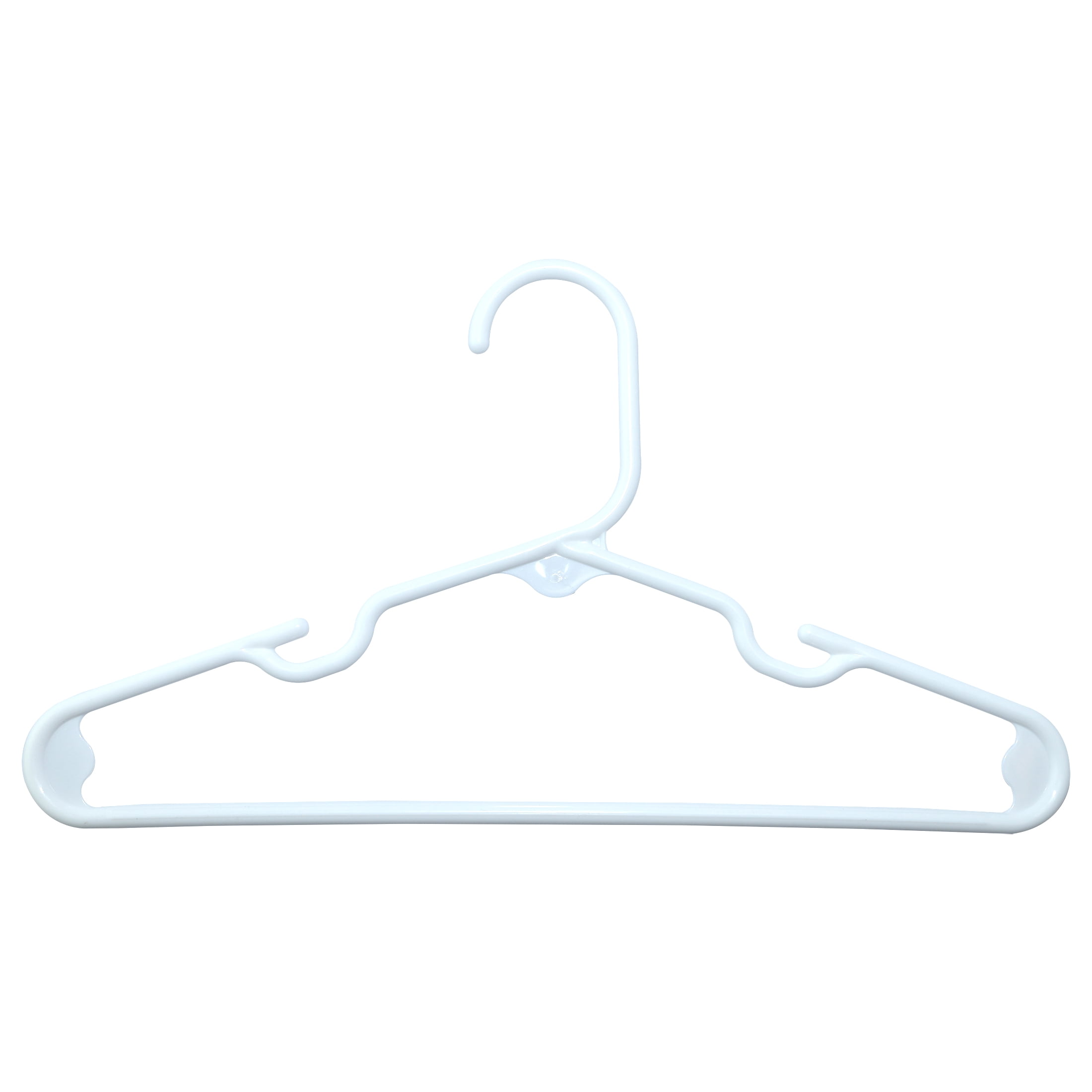 Parent's Choice Infant and Toddler Hangers, White, 10 Count