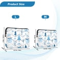 thumbnail image 4 of FORMRS 13"-13.3" Laptop Sleeve Protective Case Soft Carrying Quilted Computer Bag Cover, Blue Simple Cartoon Snowmen, 4 of 7
