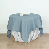 BalsaCircle 10 Pieces 54" x 54" Dusty Blue Square Polyester Tablecloths Table Cover Linens
