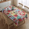 thumbnail image 2 of Vintage Rectangle Tablecloth 60x84 Inch, Flowers Boho Water Resistant Vinyl Washable Seasonal Table Cover for Thanksgiving Christmas Holiday Party Picnic Dinner Decor, 2 of 5