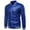 Blue, variant on Cloudstyle Mens Sequins Nightclub Styles Zip up Varsity Baseball Bomber Jacket