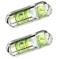 thumbnail image 1 of BTOER 2PCS Bubble Level Transparent Acrylic Bubble Level Protractor High Precision Cylinder Level Horizontal Bead Measuring Tools, 1 of 9
