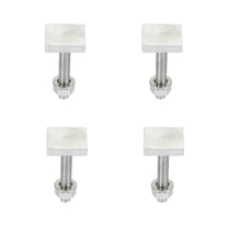 4pcs Universal Car Roof Rack T Shaped Bolt Rooftop Cargo Carrier Rack Bolt T Shaped Track Bolts W/ Nuts Washers