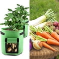 thumbnail image 4 of TOPCHANCES 2pcs/set Grow Bags 7 Gallon Plant Potato Carrot Tomato Onion, Double Layer Premium Breathable Nonwoven Cloth with Strap Handles, 4 of 8