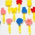 thumbnail image 4 of Miangastore 12Pcs/Set DIY Use Sponge Brush Kindergarten Painting Tools Child Graffiti Art Supplies(Random Pattern), 4 of 9