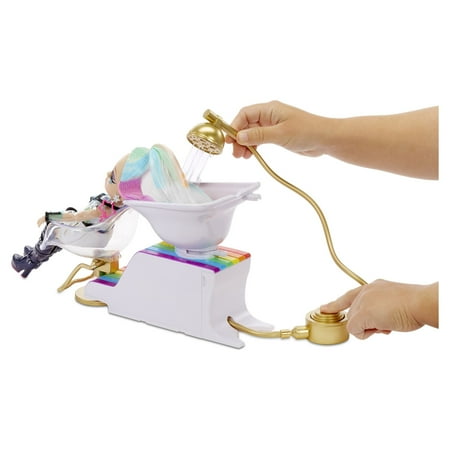 UPC: 0035051567448 | Rainbow High Salon Playset with Rainbow of DIY Washable Hair Color Foam for Kids and Dolls – Doll Not Included