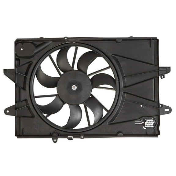 labwork AC Condenser Radiator Cooling Fan GM3115239Q TYC622720 Fit for Chevrolet Equinox, GMC Terrain 2010-2017