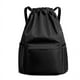 thumbnail image 1 of Mochila de Bolsillo con CordóN Mochila de Viaje con CordóN Bolsa de Deporte de Fitness para Mujeres Hombres Negro, 1 of 5
