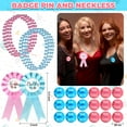 thumbnail image 3 of 202 Pcs Baby Gender Reveal Party Supplies Favors Boy or Girl Pink and Blue Name Suggestion Card Button Pin Mini Candy Stickers Photo Props Games Voting Stickers, 3 of 7