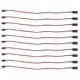 thumbnail image 3 of Cable de extensión de clavija, 10 piezas, cable de extensión de núcleo de latón servo de 3 clavijas, cable de conexión servo de respuesta rápida, 3 of 8