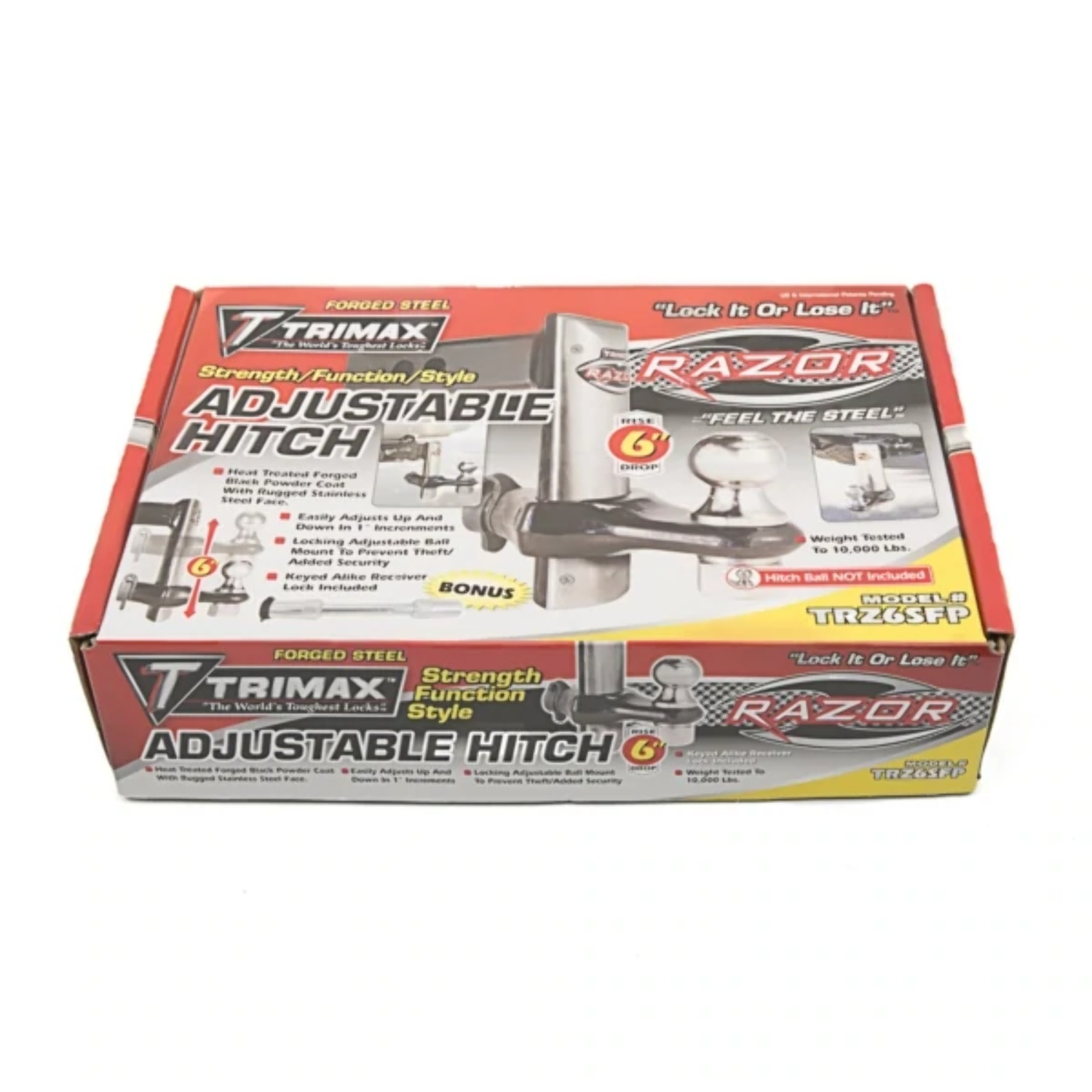 Trimax Razor Adjustable Steel 6" Drop Hitch