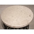 thumbnail image 4 of Riverside Furniture Capri  Round Travertine Stone End Table in Alabaster, 4 of 10