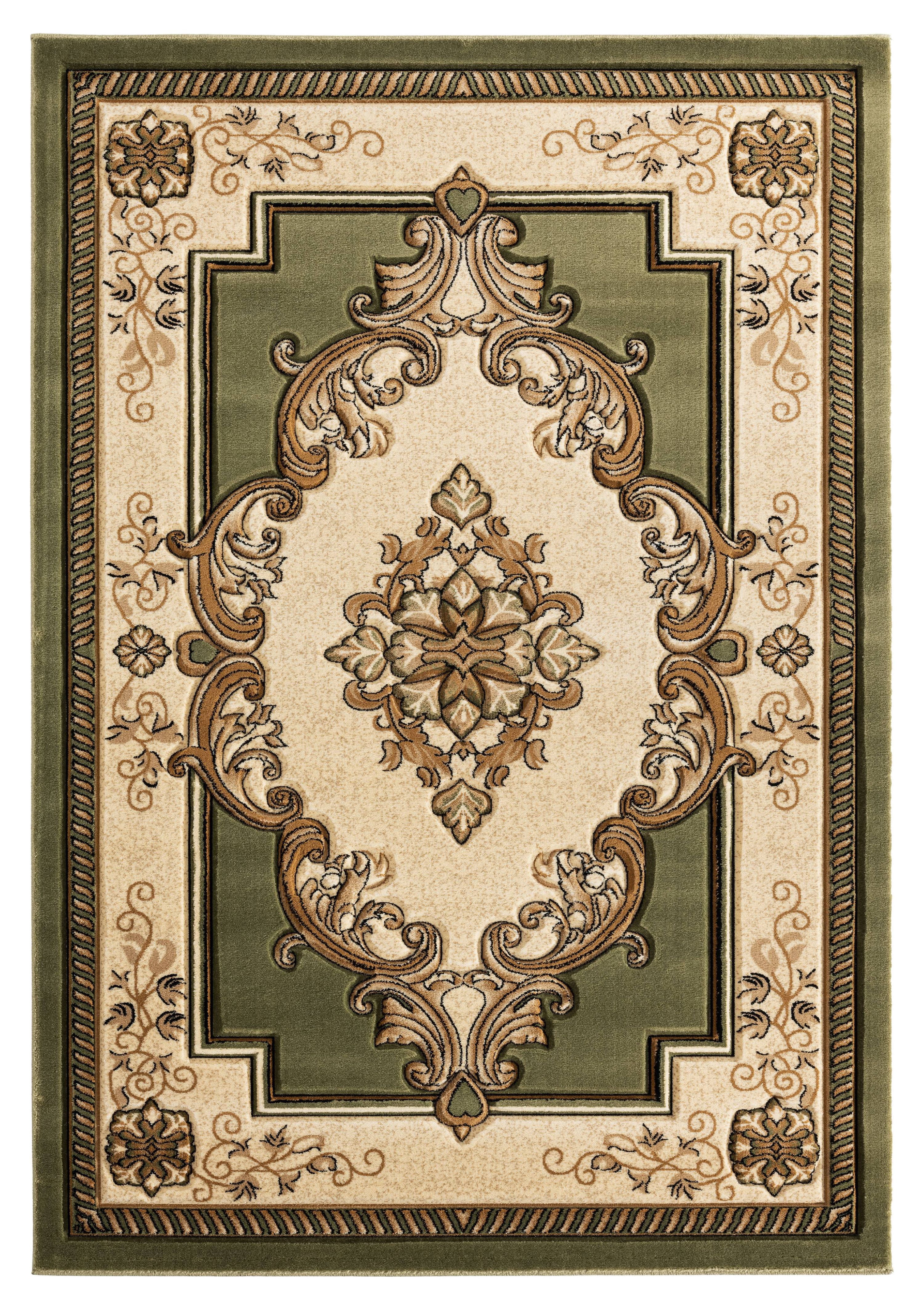 United Weavers Drachma Patras Traditional Medallion Area Rug, Green, 5'3" x 7'6"