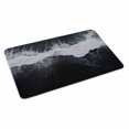 thumbnail image 4 of Black Coastal Door Mat Indoor Outdoor, Summer Beach Seaside Ocean Nautical Non Slip Welcome Mat with Rubber Backing, Absorbent Fabric Front Door Mats Entryway Rug for Home Patio Entrance 20"x31.5", 4 of 9