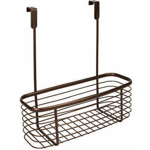 iDesign Axis Metal Door Storage Basket, Bronze