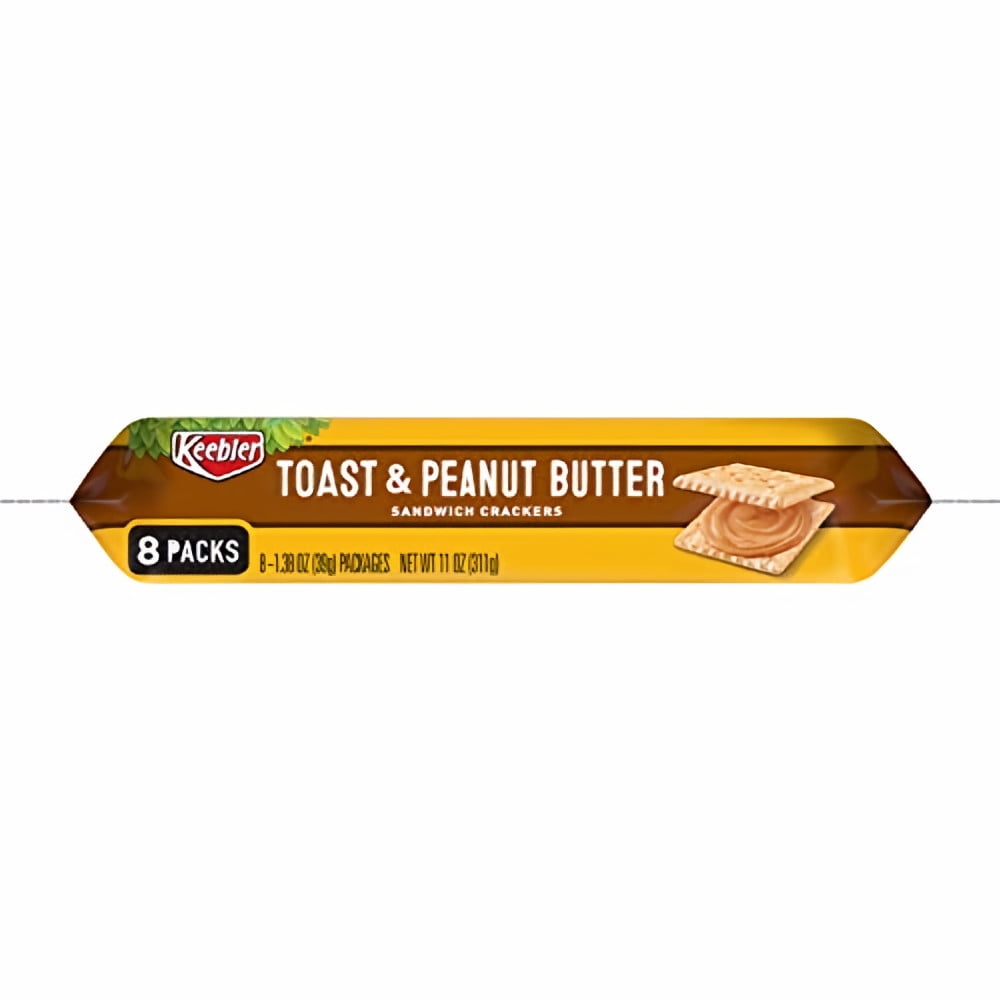 Keebler Toast & Peanut Butter Sandwich Crackers (Pack of 4)