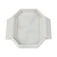 thumbnail image 3 of CarpNettore Reptile Water Bowl Aquarium Habitat Accessories Turtle Bathing Pool Feeding Dish White, 3 of 9