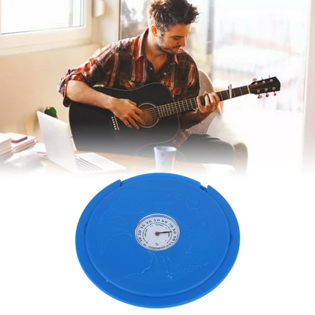 Hygrometer Acoustic Guitar Humidifier, Prevents Drying, Portable And Convenient With Sound Hole Suppressor