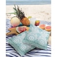 thumbnail image 3 of Pack of 2 Outdoor Pillow Covers, Indian Mandala Flower Pattern Waterproof Square Throw Pillowcase Cushion Decorative Pillow Covers for Couch Patio Tent, 18x18 in, 3 of 6