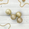 thumbnail image 2 of Northlight 24ct Shatterproof 4-Finish Christmas Ball Ornament Set 2.5" - Gold, 2 of 3