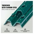thumbnail image 2 of 5 FT T-Post Fence Posts 10 Pack - Heavy Duty Metal Posts, Q235 Steel - Garden, Farm, Yard Fence Stakes, Green Powder Coated, 2 of 7