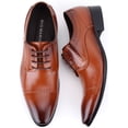 thumbnail image 5 of Mio Marino Men’s Captoe Detail Leather Dress Shoes, 5 of 6
