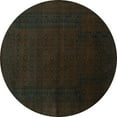 thumbnail image 1 of Ahgly Company Indoor Round Persian Turquoise Blue Traditional Area Rugs, 3' Round, 1 of 4