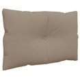 thumbnail image 3 of vidaXL Pallet Cushions 2 pcs Taupe Fabric, 3 of 5