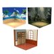 thumbnail image 1 of 3x 1:12 Telón de fondo Almacenamiento Diorama Modelo de vehículo Diseño Colección Decoración Bosque y Playa y Pub, 1 of 9